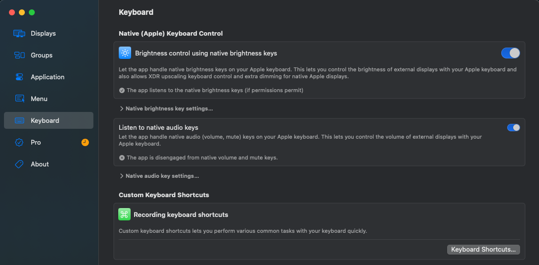 Keyboard Shortcuts